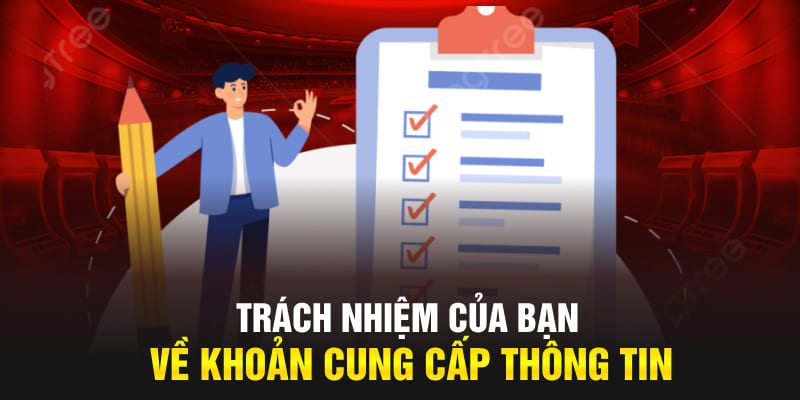 Trách nhiệm của bạn về khoản cung cấp thông tin